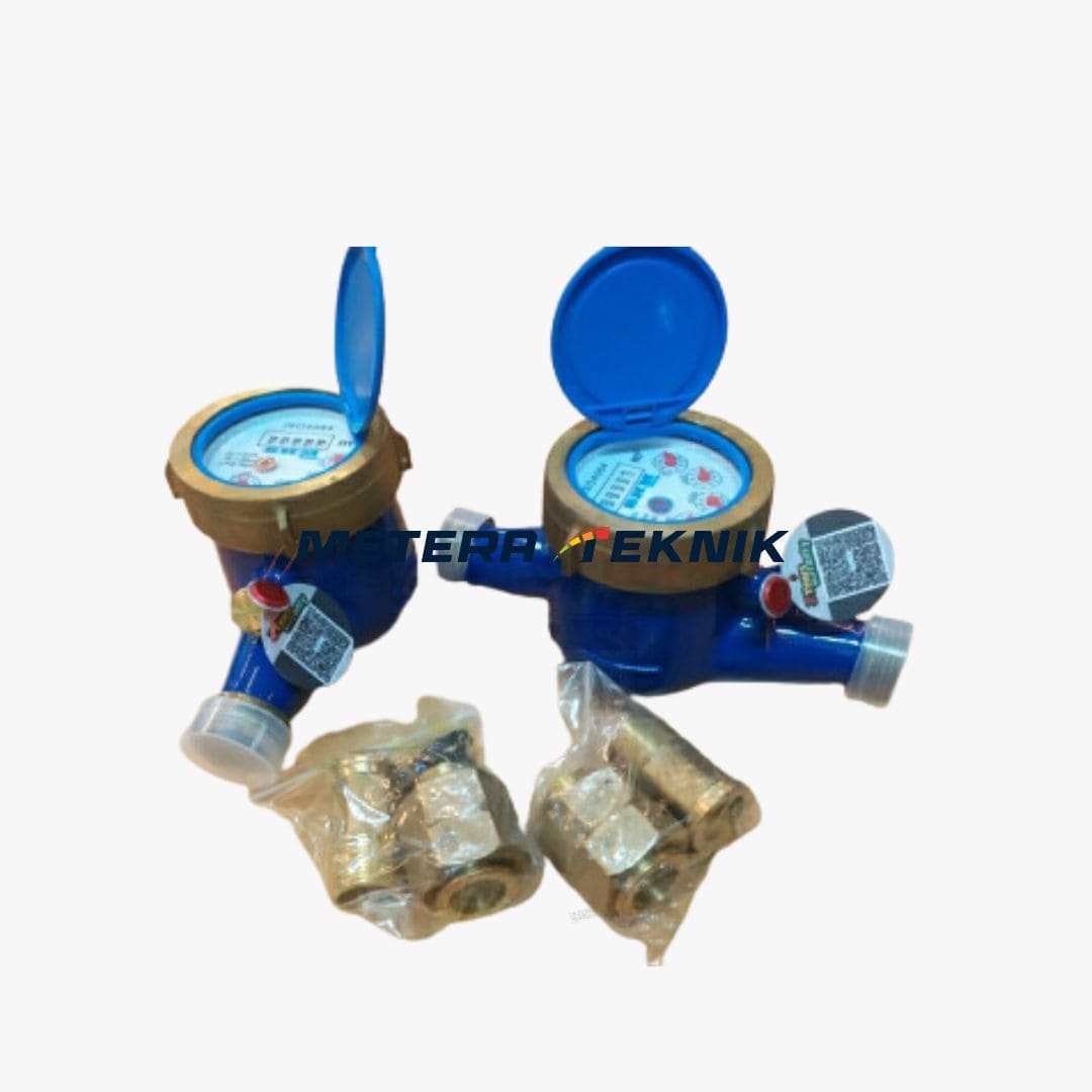 Jual SHM Multi Jet Brass Flow Meter Size 1/2 Inch