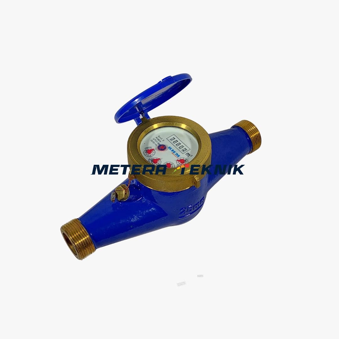 Jual SHM Multi Jet Brass Flow Meter Size 1 Inch