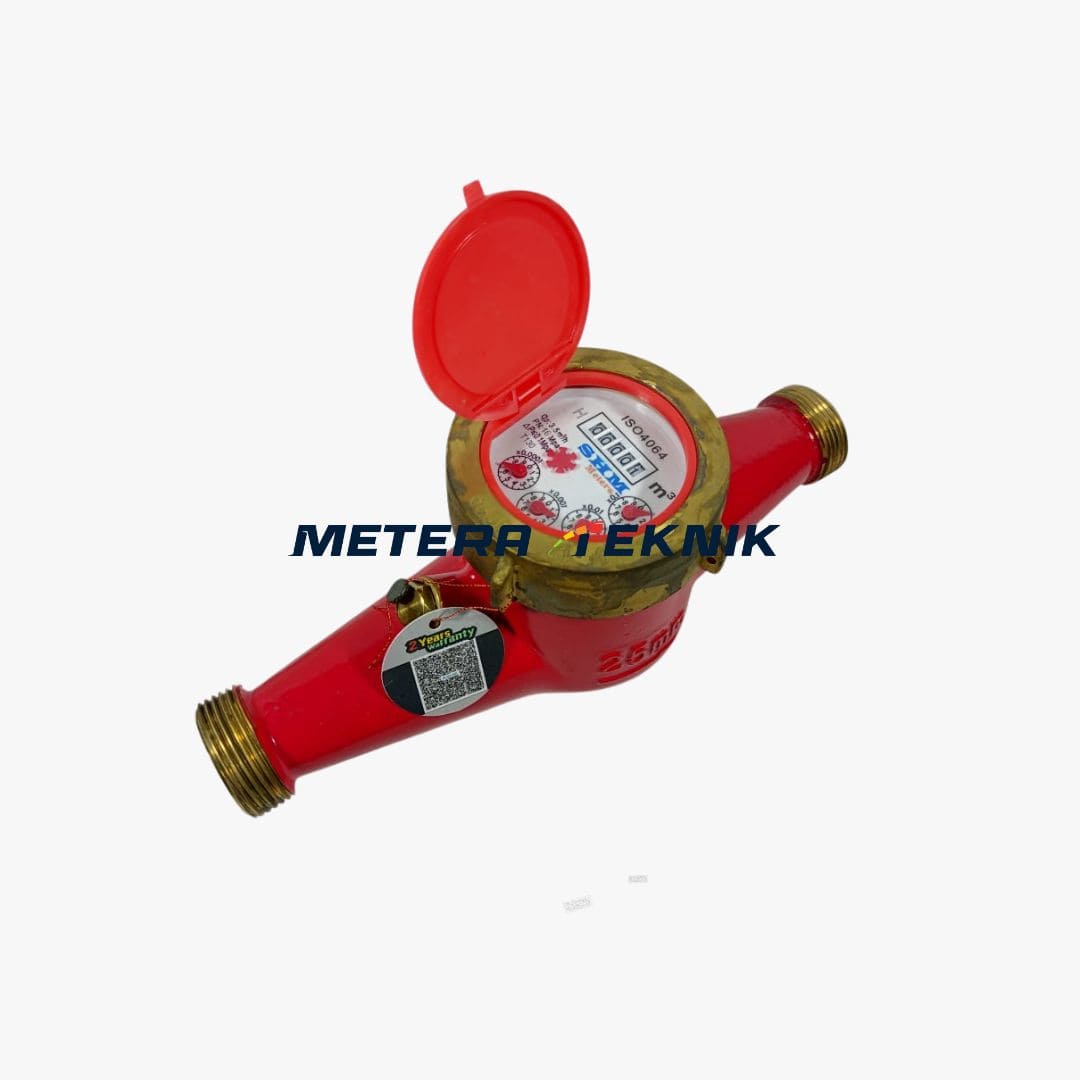 Jual Hot Water Multi Jet Brass Flow Meter SHM Size 1 Inch