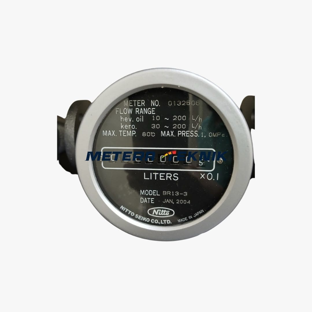 Oil Flow Meter Nitto Seiko model BR13 - 3 Size 1/2 Inch  