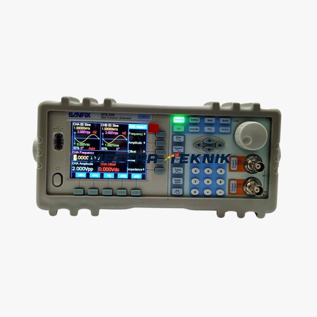 Jual SANFIX DDS Function Generator Model SFG-520 : 1uHz~20MHz