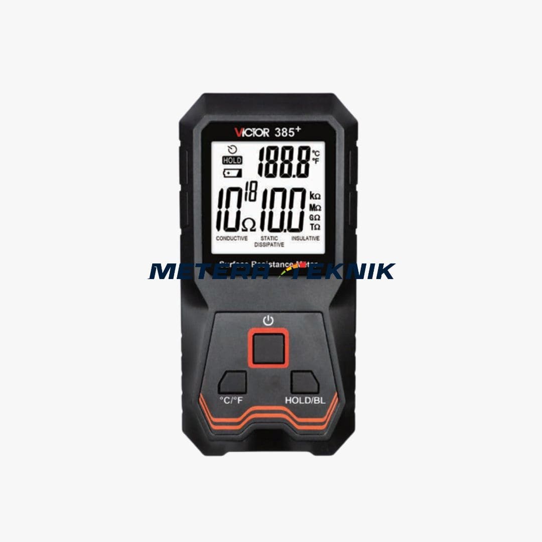 Double Clamp Digital Phase Meter/Surface Resistance Tester Victor Model 385+